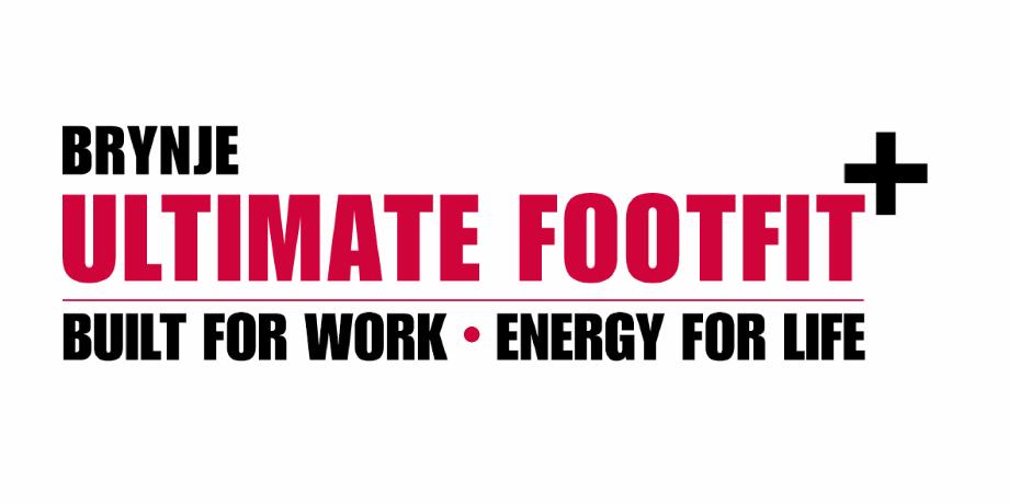 Ultimate FootFit+ logo og tagline