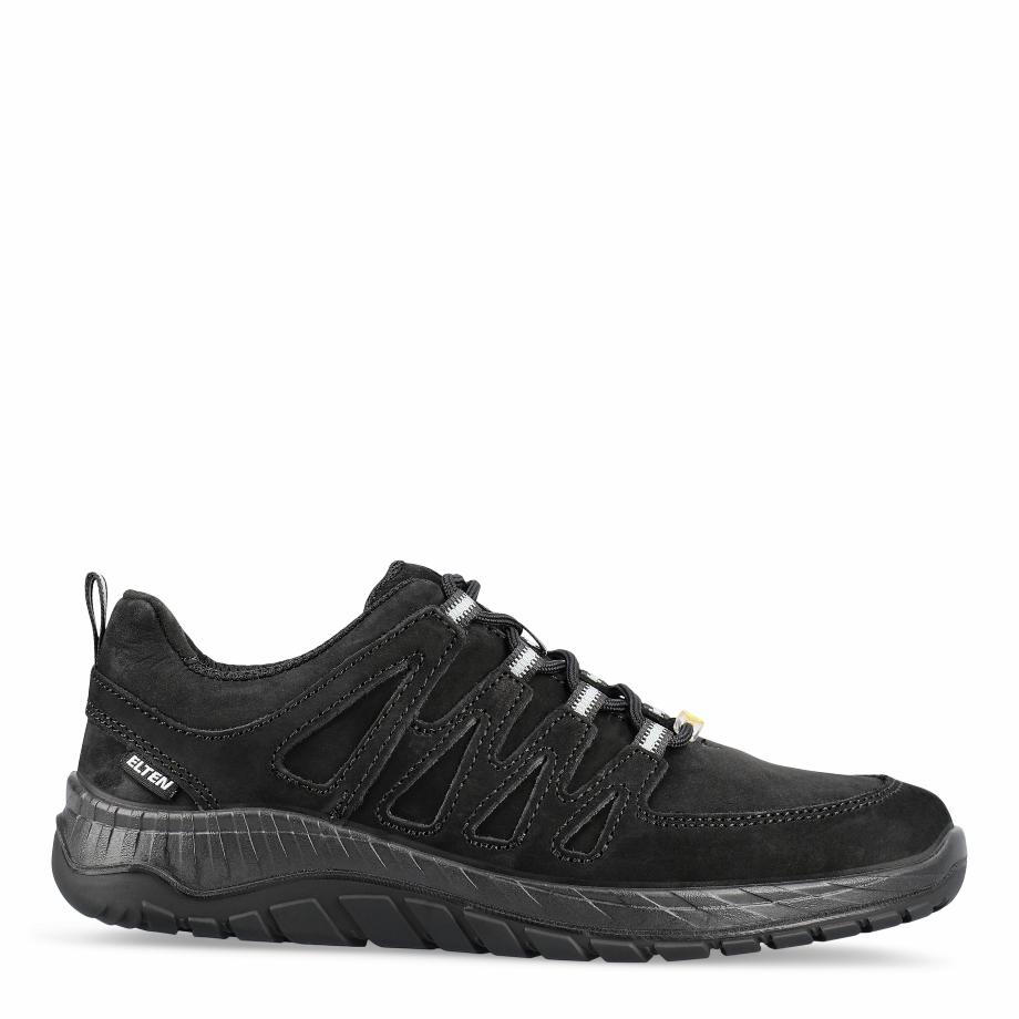 Maddox Black Leather Low