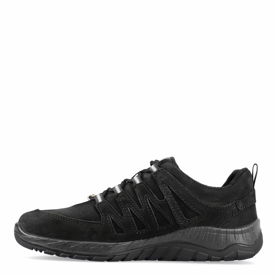 Maddox Black Leather Low