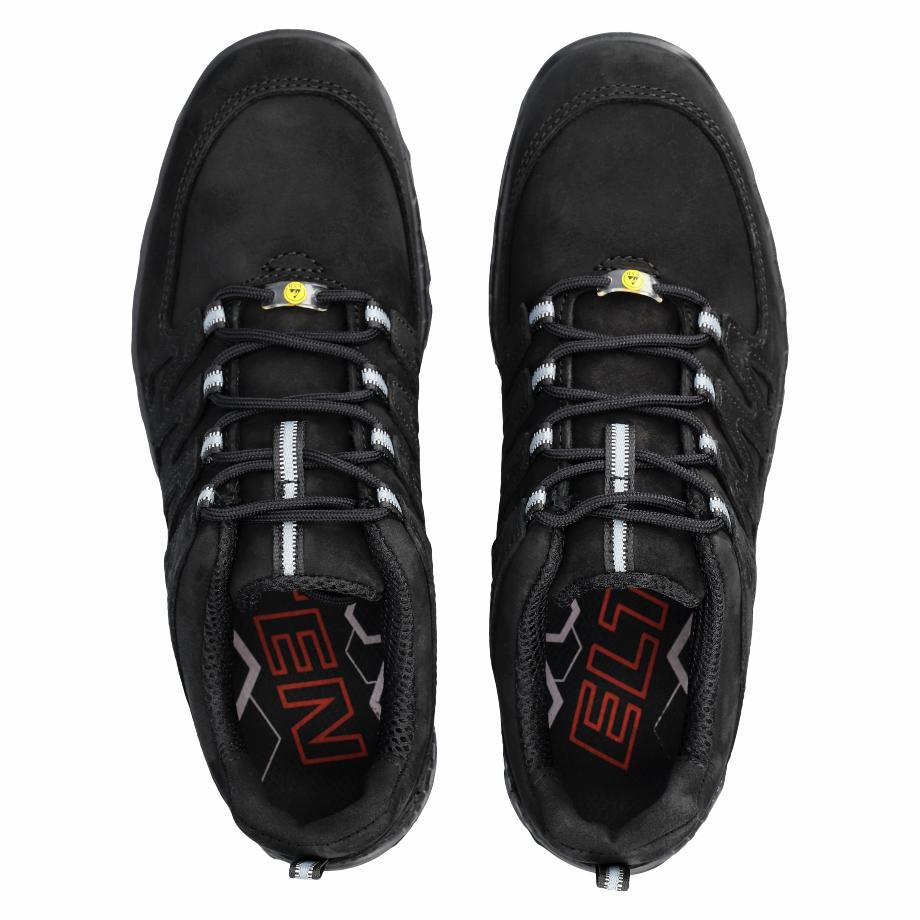Maddox Black Leather Low