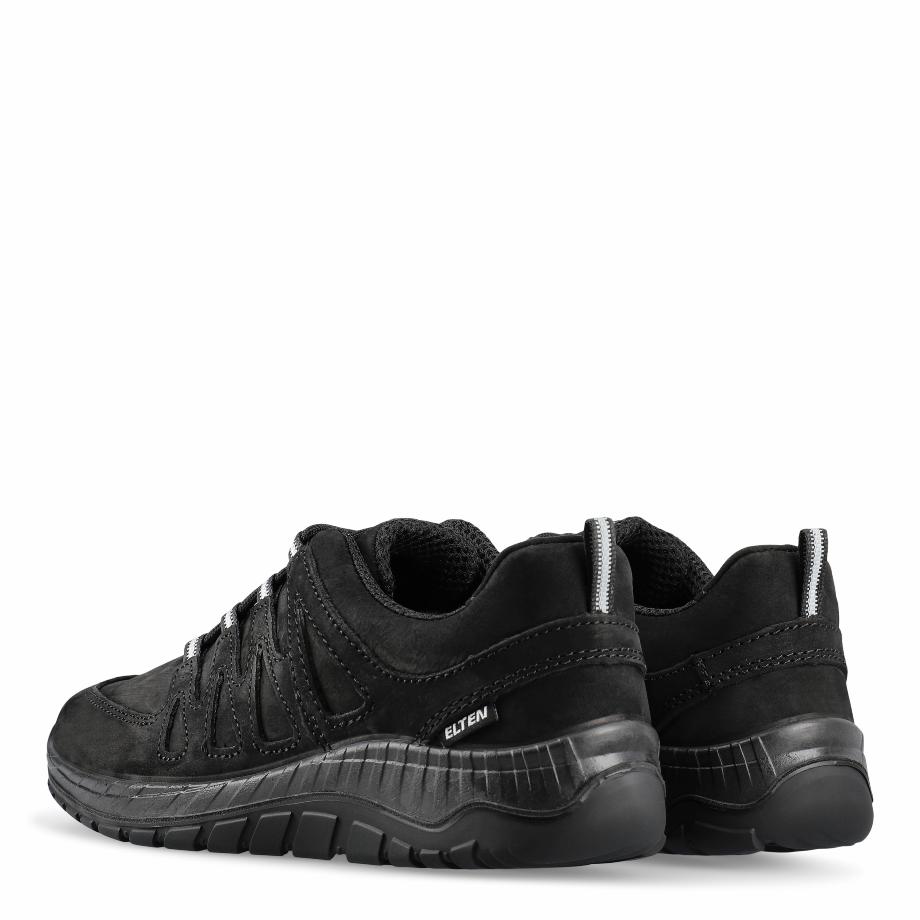 Maddox Black Leather Low